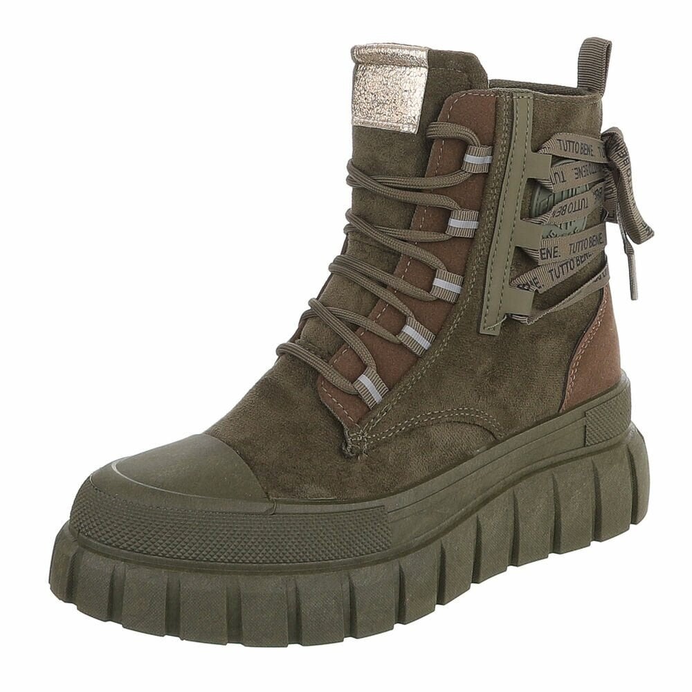 Dames veterboots laarzen leger groen 36 37 38 39 40 41, Info@lunamex.com, Lunamex Trading, Lage of Enkellaarzen, Nieuw