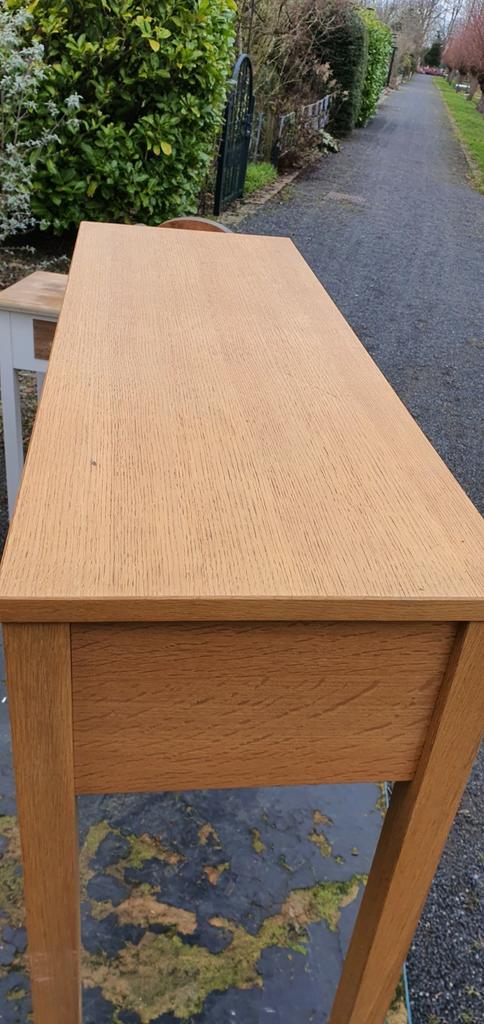 Side tafel van beuken hout goede staat ,, Ophalen, Zo goed als nieuw