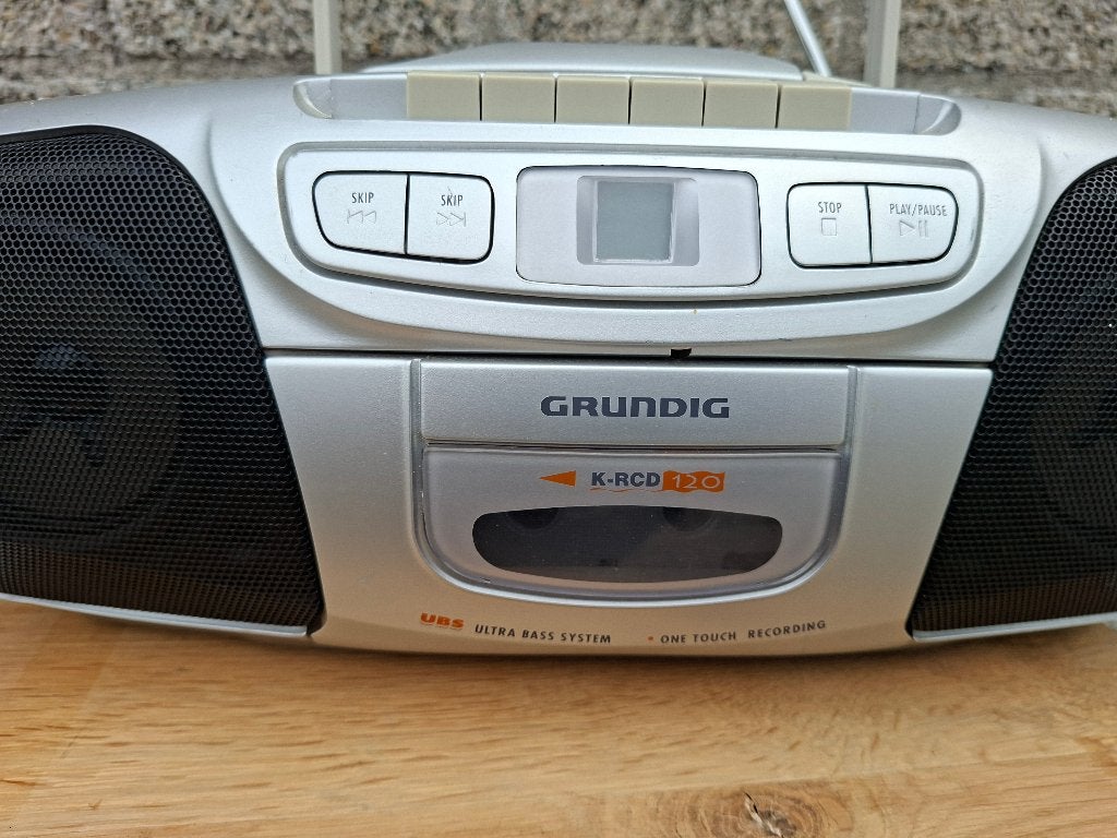 vintage grundig k-rdc120 radio cd en cassettedeck, Ophalen of Verzenden, Gebruikt