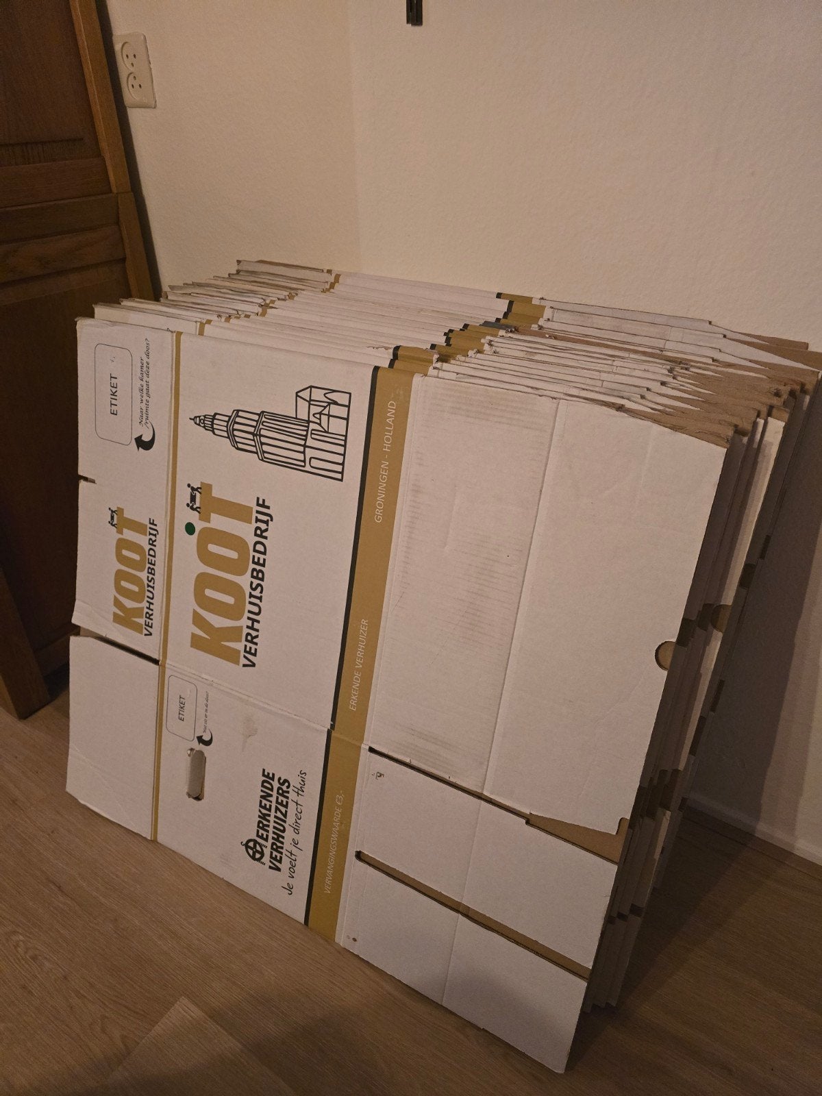 20 Erkende Verhuisdozen Type A, Ophalen, 40 tot 60 cm, 50 tot 75 cm, 35 tot 50 cm