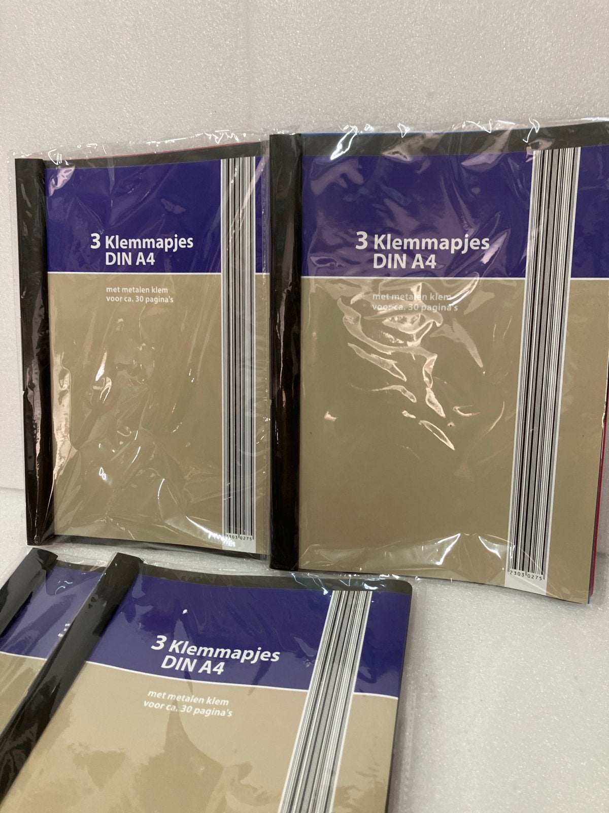 A4 Klemmapjes met metalen klem (3 stuks), Ophalen of Verzenden, Nieuw