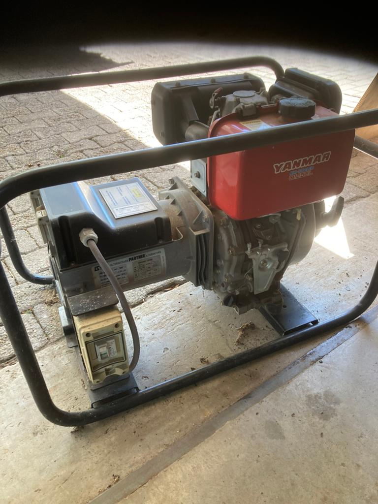 Europower EP6000D Diesel Generator - 5.5 KVA, Doe-het-zelf en Verbouw, Aggregaten, Ophalen of Verzenden, Zo goed als nieuw, Dieselolie