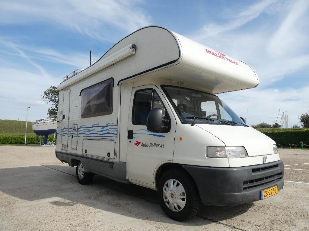 Camper te koop: Fiat Roller-Team, Caravans en Kamperen, Alkoof, Ringverwarming, Luifel, Treinzit