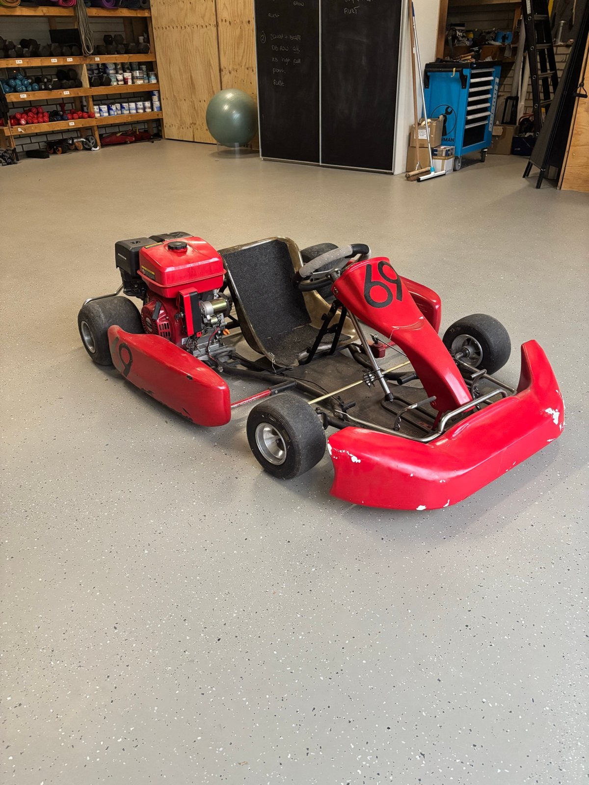 Rode Kart met lincon 270cc motor en extra banden, Ophalen, Gebruikt, Kart