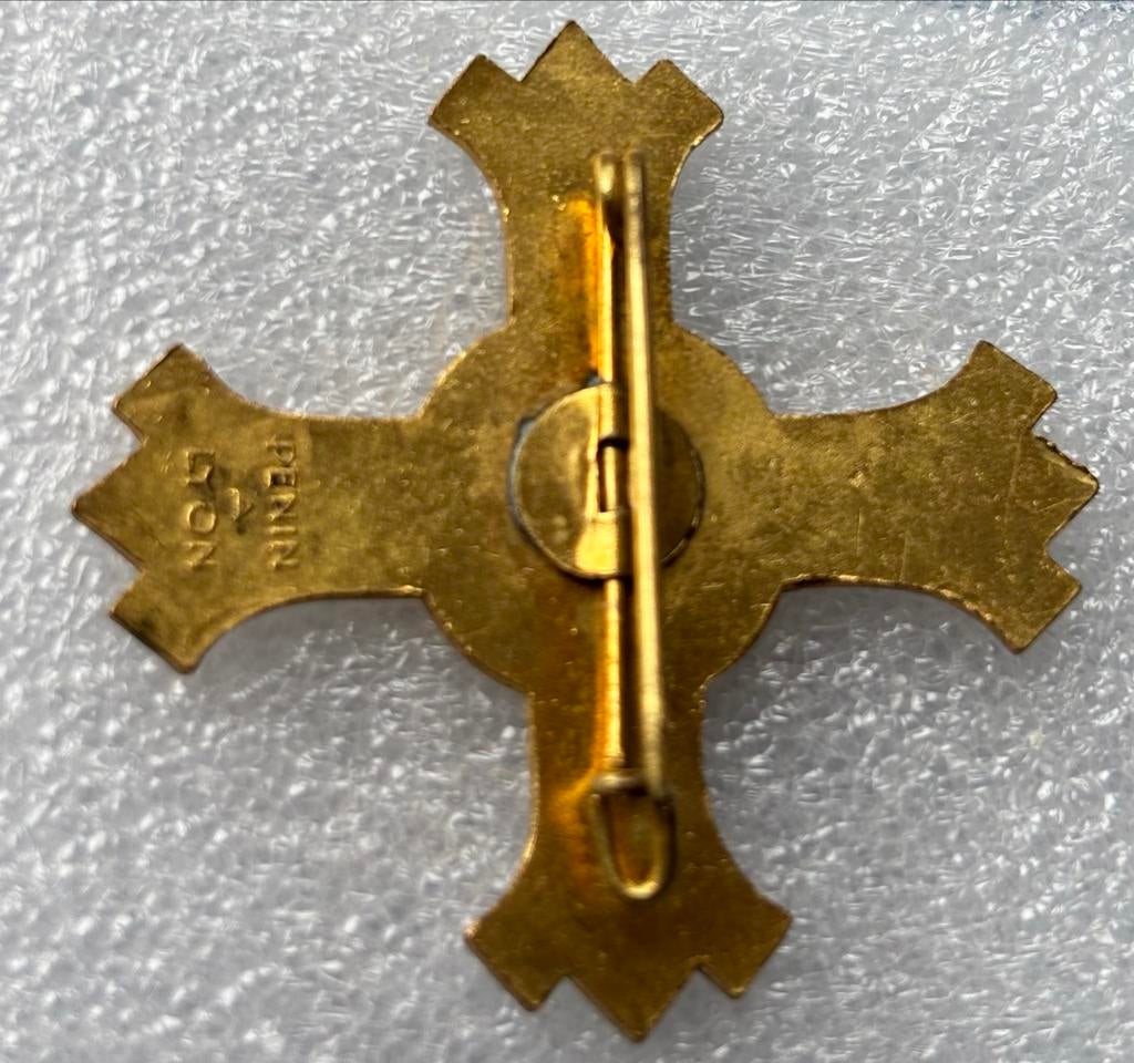 Vintage Montfortaanse Bedevaart Kruisje - Penin Lyon, Ophalen of Verzenden