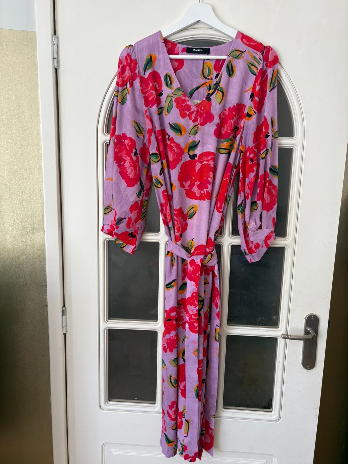 Juffrouw Jansen jurk print 36 S, Kleding | Dames, Meerkleurig, Ophalen of Verzenden, Zo goed als nieuw, Maat 36 (S)
