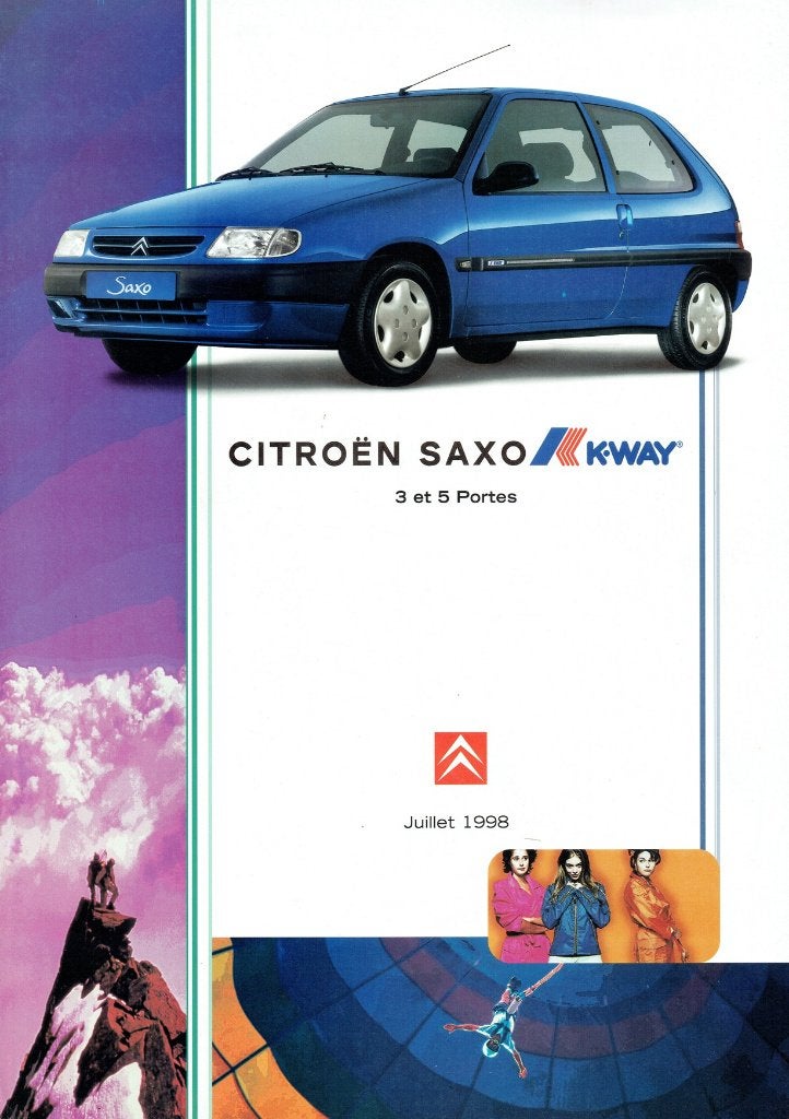 Folder Citroën Saxo K.Way (Franse uitgave - 1998), Verzenden, Gelezen, Citroën