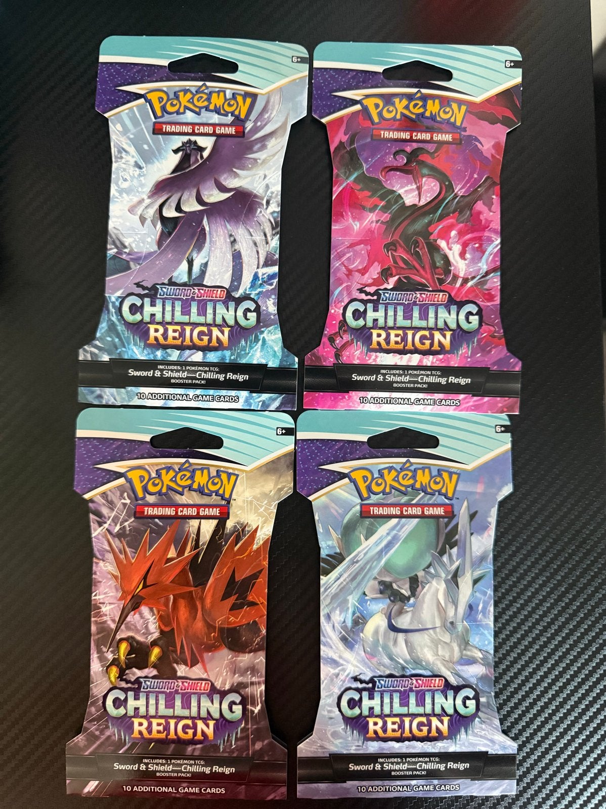 Pokémon Sword & Shield Chilling Reign Booster Packs sleeved, Ophalen of Verzenden, Nieuw, Booster