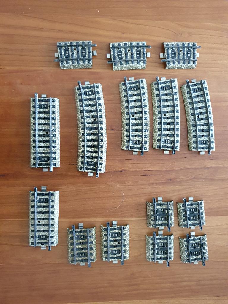 Märklin m-rails diverse passtukken, Wisselstroom, Gebruikt, Rails, Ophalen of Verzenden