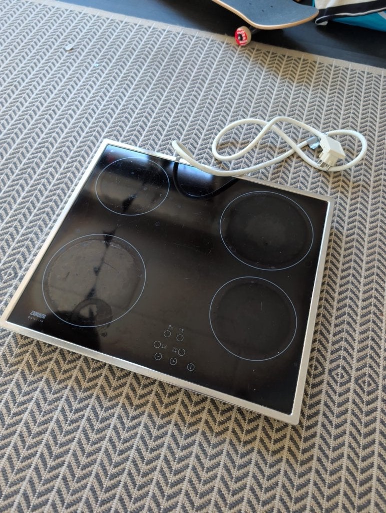 Zanussi Keramische Kookplaat, Witgoed en Apparatuur, Kookplaten, Ophalen, Gebruikt, Keramisch, 4 kookzones