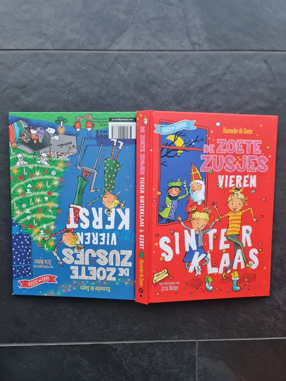 De Zoete Zusjes vieren Sinterklaas & Kerst (dubbelboek), Ophalen, Zo goed als nieuw, Hanneke de Zoete, Fictie algemeen