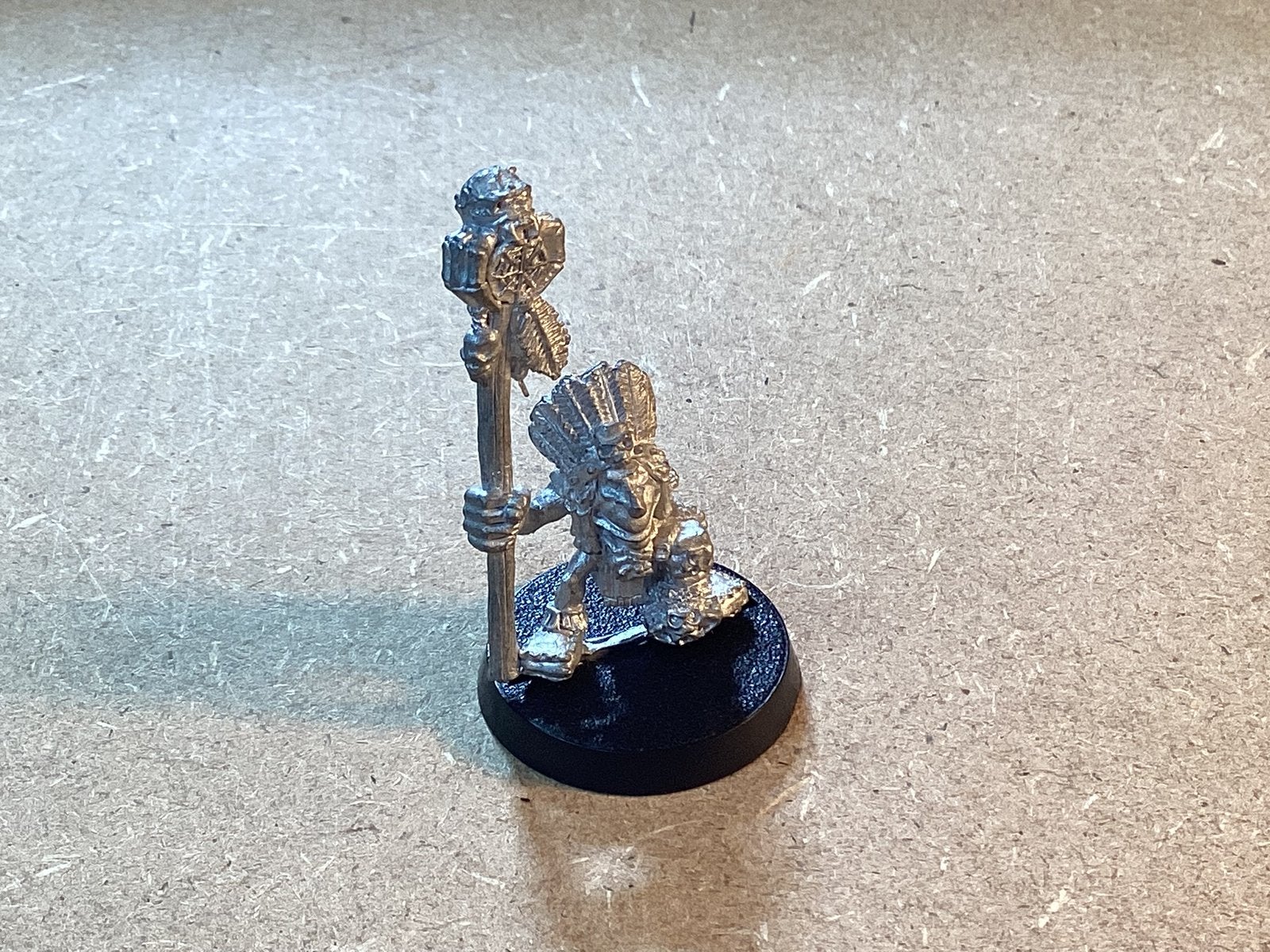 1x Orcs & Goblins; Forest Goblin, Shaman [1992], Hobby en Vrije tijd, Wargaming, Zo goed als nieuw, Warhammer, Figuurtje(s), Ophalen of Verzenden