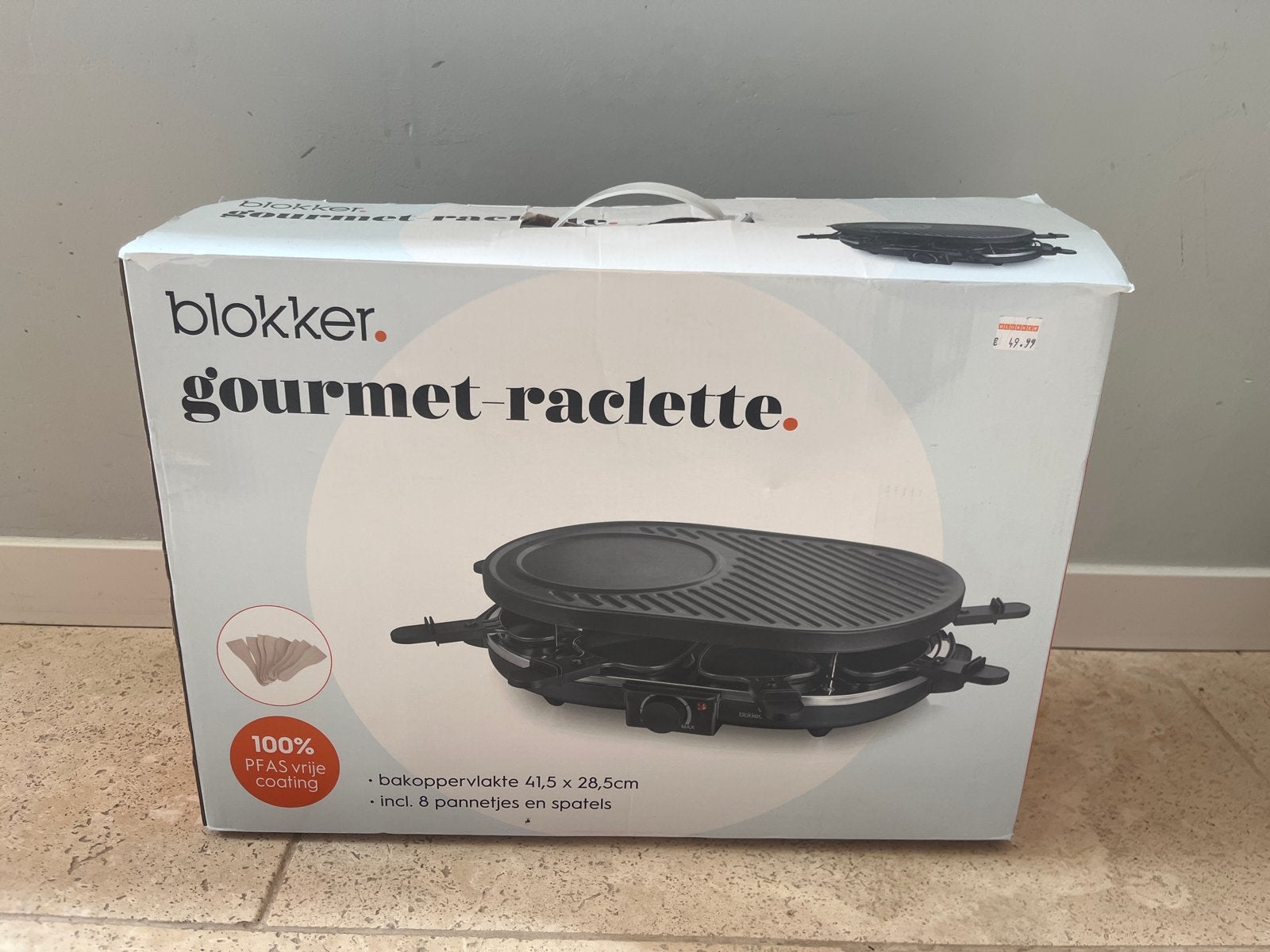 Blokker Gourmet Raclette - Zo goed als nieuw, Ophalen of Verzenden, Zo goed als nieuw, 8 personen of meer