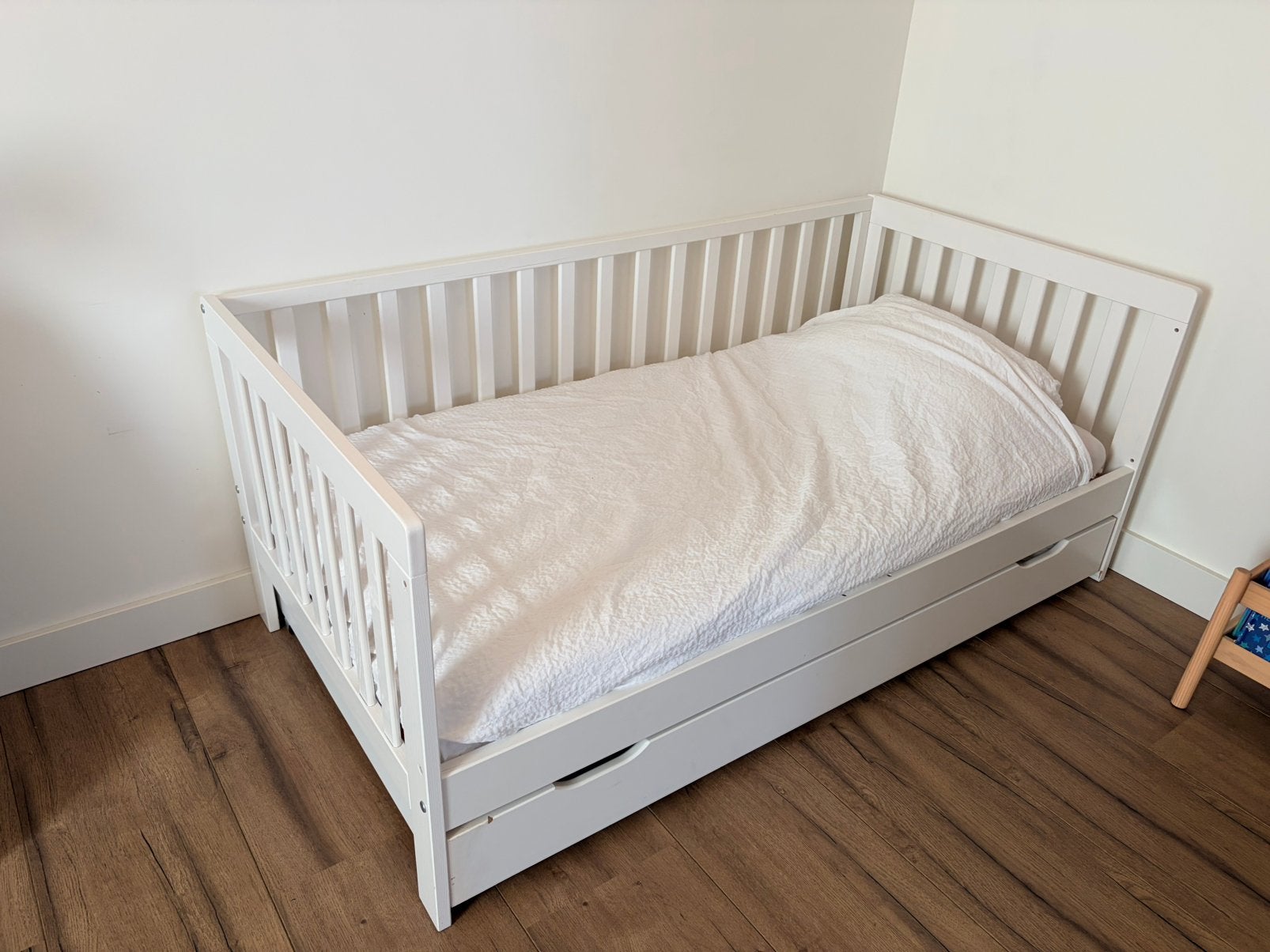 Peuterbed petit amelie, Ophalen, Zo goed als nieuw, 140 tot 160 cm, 70 tot 85 cm