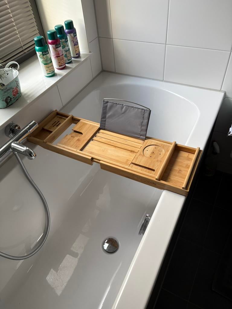 Ligbad plank voor ipad, kaars of glas wijn, Huis en Inrichting, Badkamer | Badkamermeubels, Overige typen, Zo goed als nieuw, Minder dan 25 cm