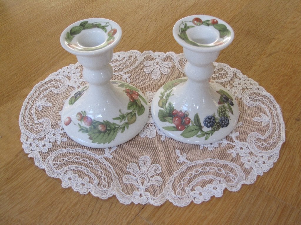 2 Prachtige kandelaars van Marjolein Bastin, Ophalen of Verzenden, Zo goed als nieuw, Kandelaar, Wit