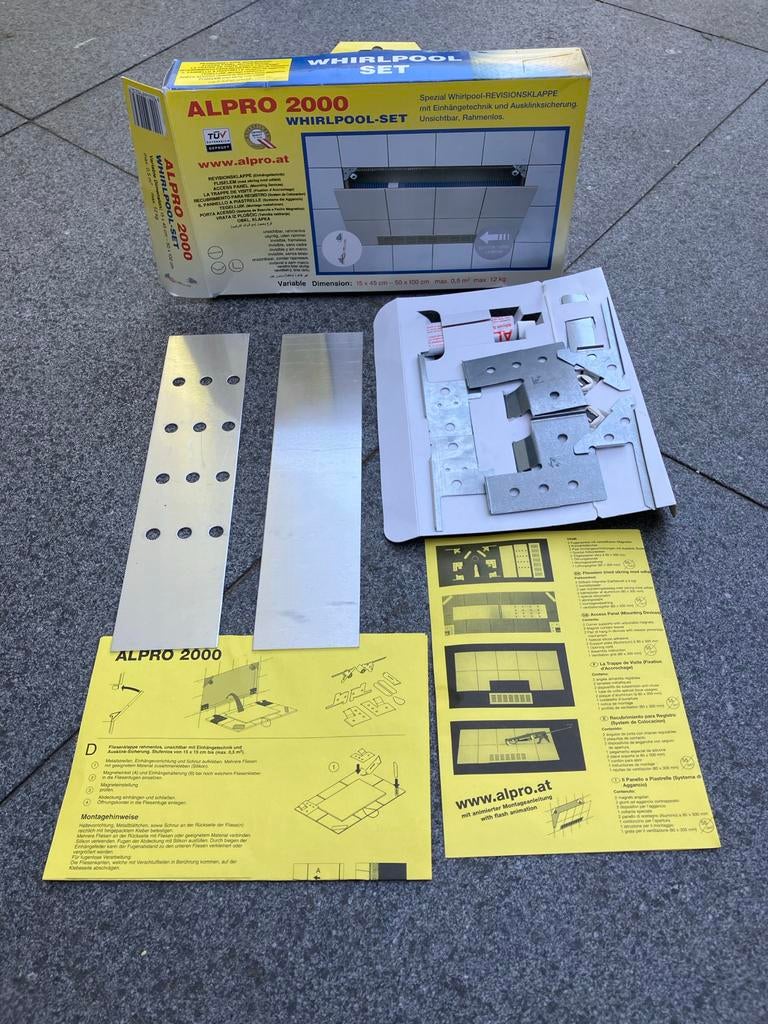 Alpro 2000 Whirlpool-Set Revisie Luik Onzichtbaar Frame, Ophalen of Verzenden, Nieuw