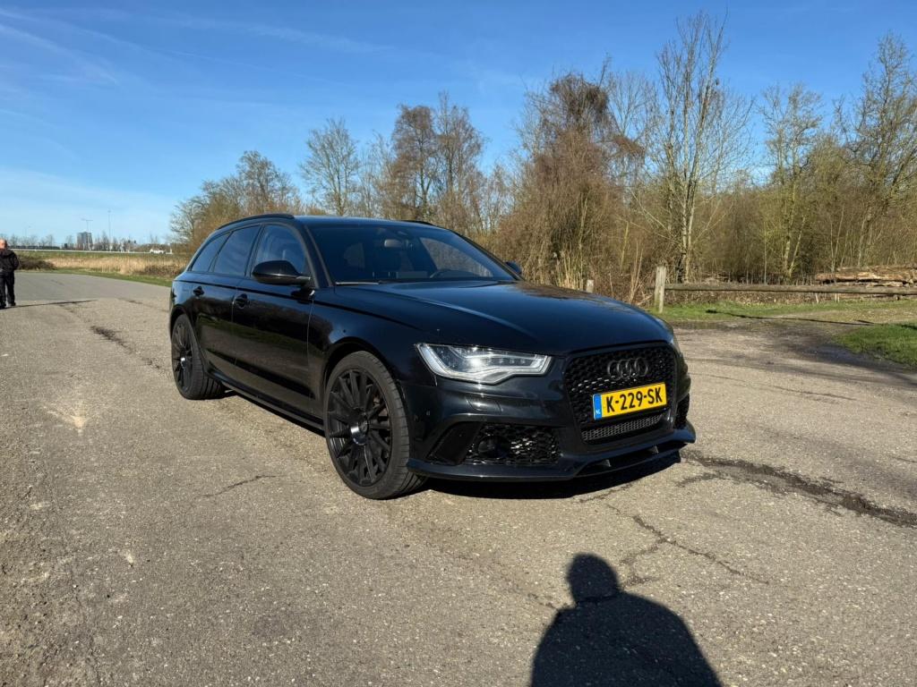 Audi A6 Avant 3.0 TDI BiT quattro S-line Pano (bj 2014), Auto's, Automaat, Euro 5, Gebruikt, Zwart