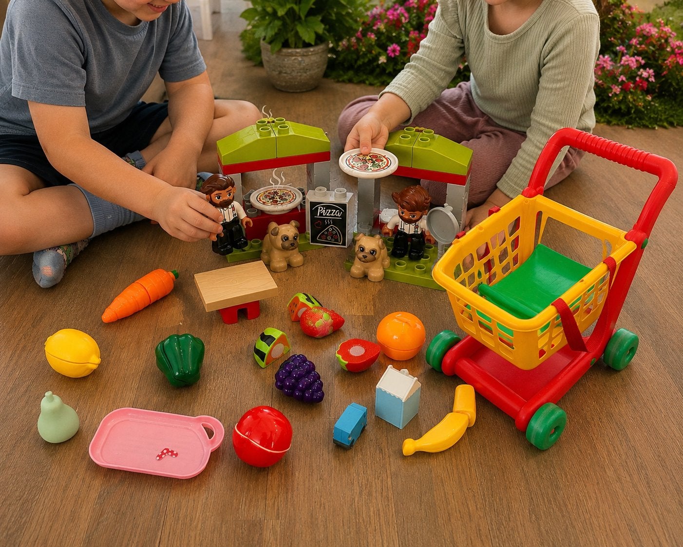 LEGO Duplo Keuken en Boodschappenwagen Speelset, Ophalen of Verzenden, Gebruikt, Overige merken