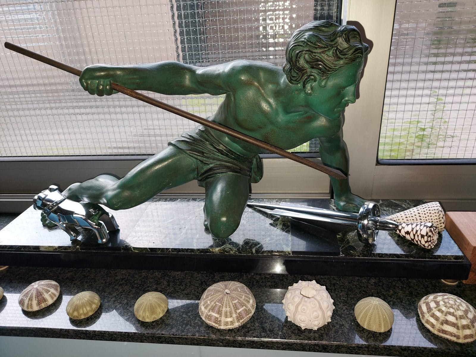 Art-Deco bronzen beeld jaren 30, Antiek en Kunst, Antiek | Koper en Brons, Ophalen, Brons