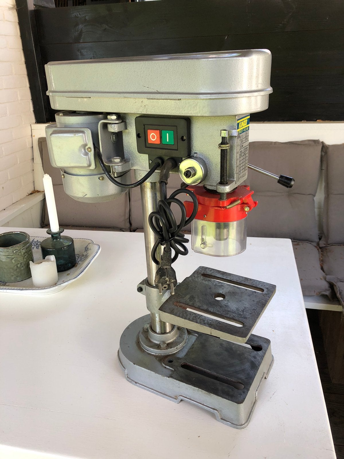 Kolomboor Kinzo, Ophalen, Gebruikt, Kolomboormachine