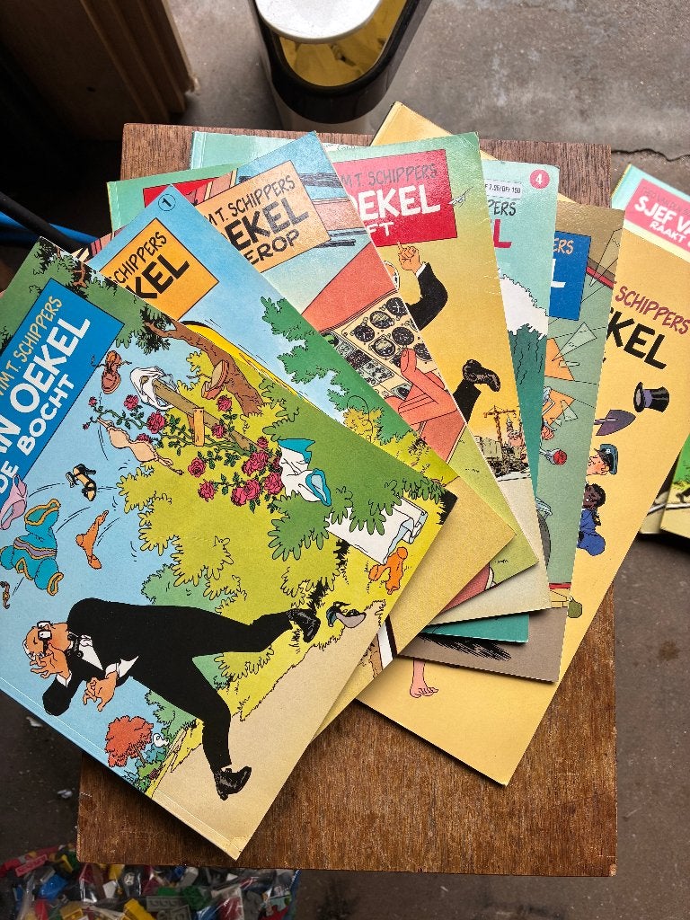 Sjef v Oekel Strips Stripreeks COMPLEET, Complete serie of reeks, Ophalen of Verzenden, Zo goed als nieuw, Theo van den Boogaard & Wim T. Schippers