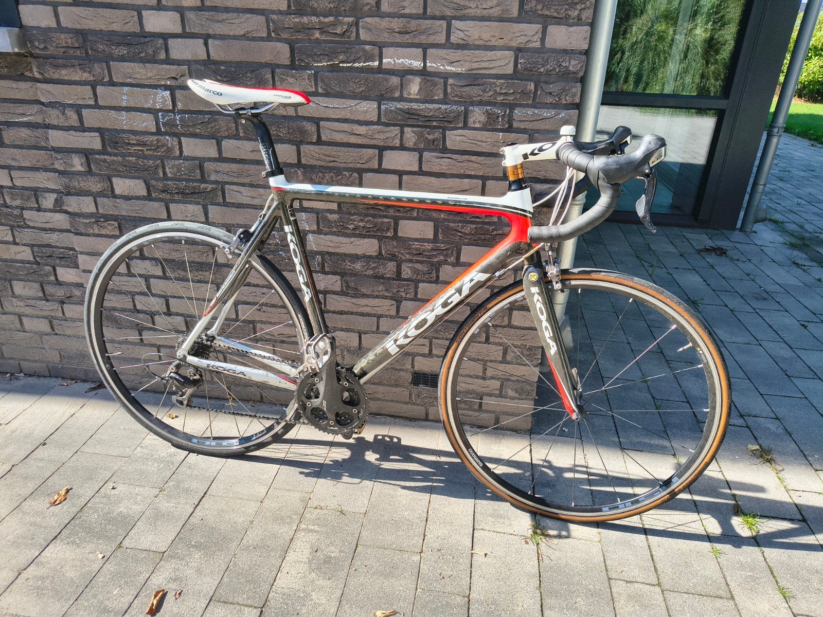 Koga Roadracer Carbon 58cm - Shimano 105 - 3x10, Ophalen, 28 inch, Velgrem, Aluminium