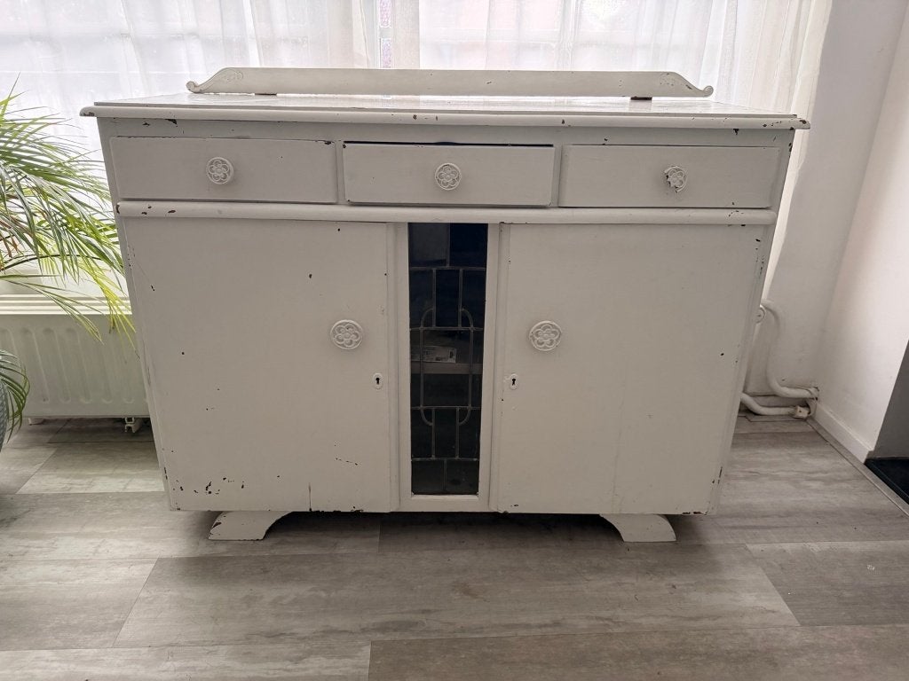 GRATIS – Brocante vintage dressoir / kast, Ophalen, Gebruikt, 100 tot 150 cm, 75 cm of meer