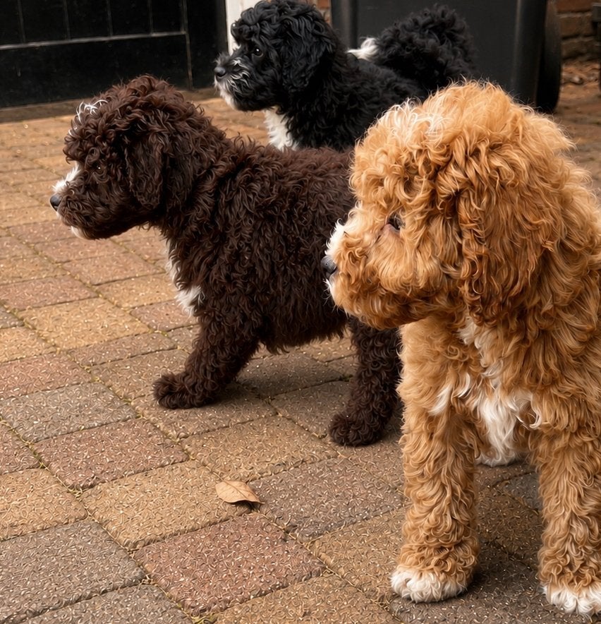 Mini labradoodle pups, Dieren en Toebehoren, Overige rassen, 8 tot 15 weken, Meerdere, Meerdere dieren