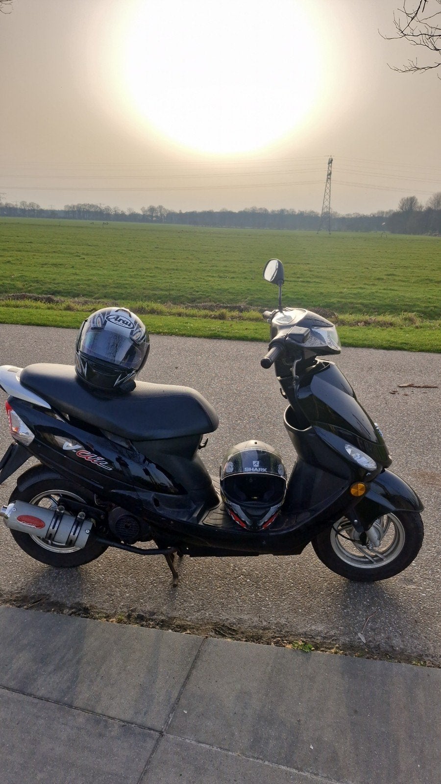 Peugeot V-Clic Scooter - Zwart, Goede Staat, Ophalen, Gebruikt, Overige modellen, Maximaal 45 km/u
