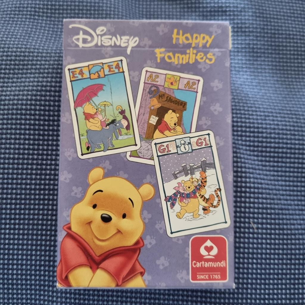 Disney Winnie de Poeh Kwartetspel - Happy Families, Vijf spelers of meer, Ophalen of Verzenden, Gebruikt, Cartamundi