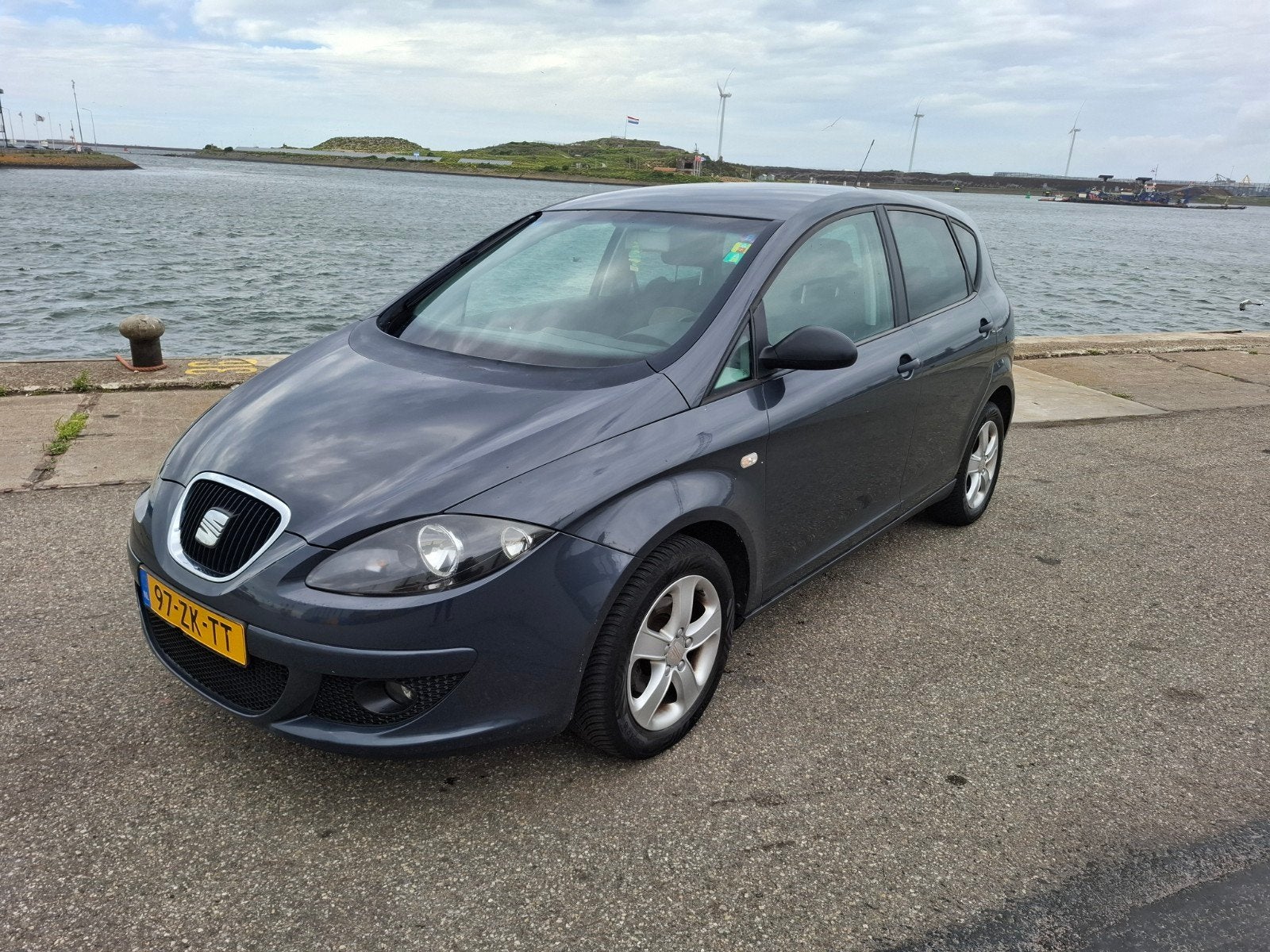 Seat Altea 1.6 75KW 2008 Grijs, Auto's, 4 cilinders, 1200 kg, Particulier, Zilver of Grijs