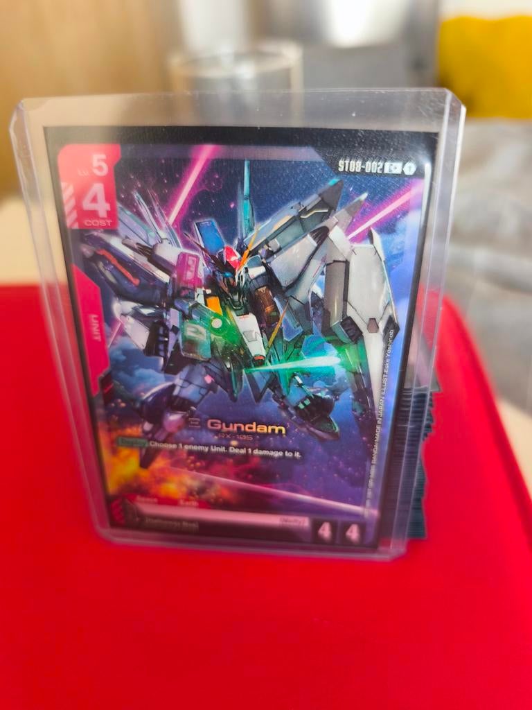 Xi Gundam C+ ST08 alt art gundam tcg, Ophalen of Verzenden, Nieuw, Losse kaart, Foil