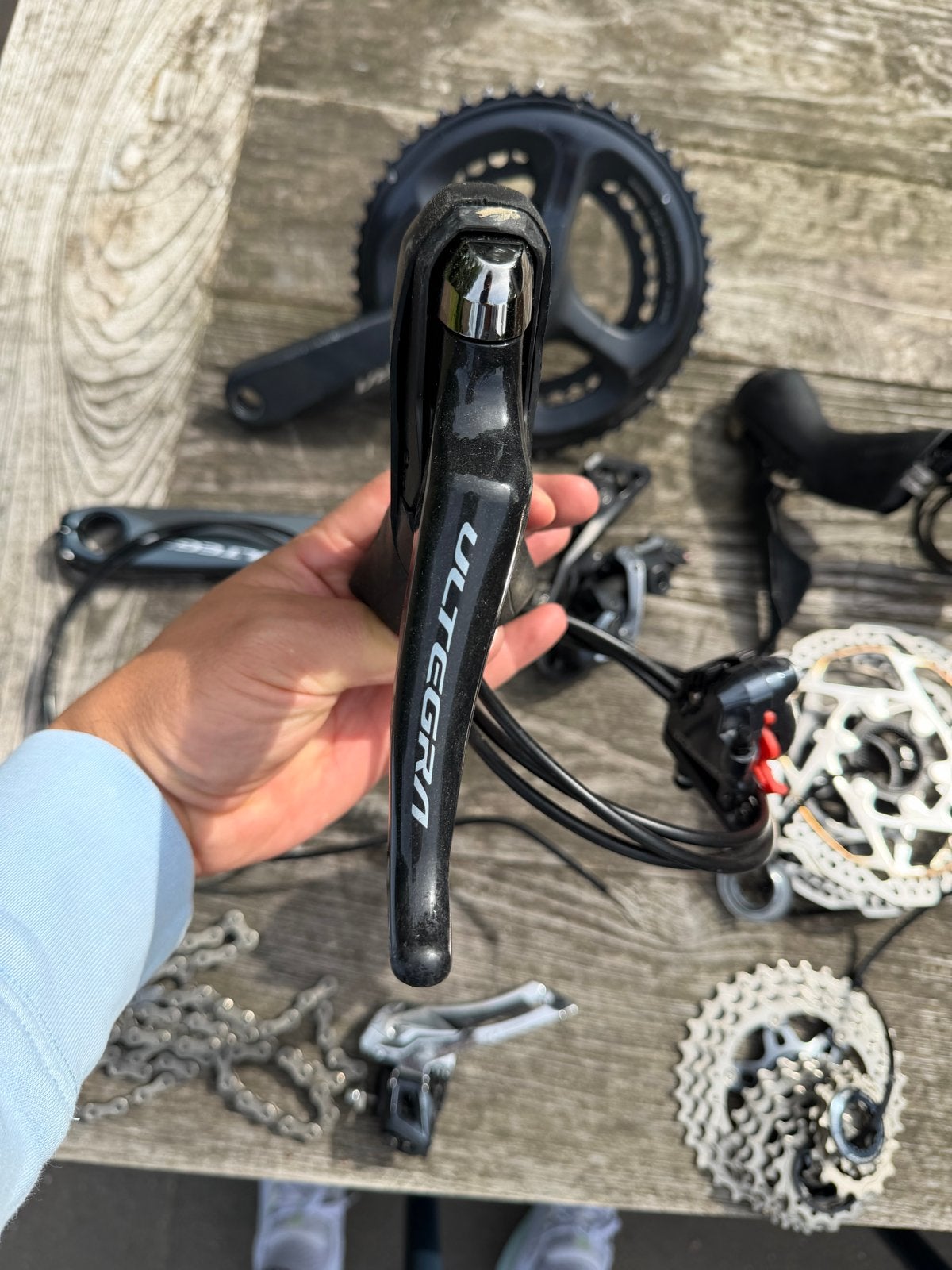 Shimano Ultegra R8000 Groepset - 11 speed, Crankstel of Pedalen, Ophalen of Verzenden, Zo goed als nieuw, Aluminium