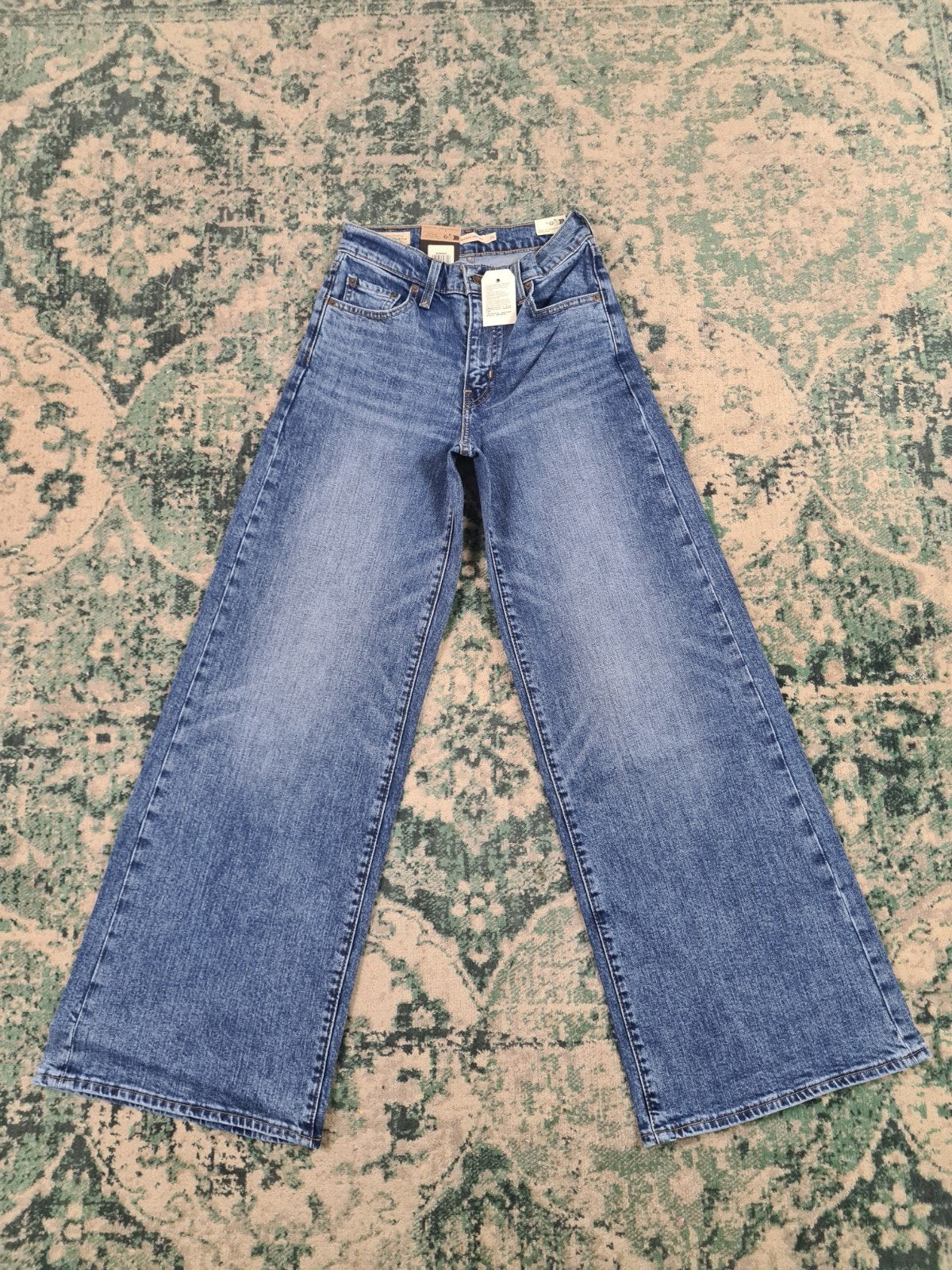 Levi’s 728 High-rise Wide Leg W26 L32 Blauw Nieuw Tulsi2632, Blauw, Nieuw, Ophalen of Verzenden, W27 (confectie 34) of kleiner