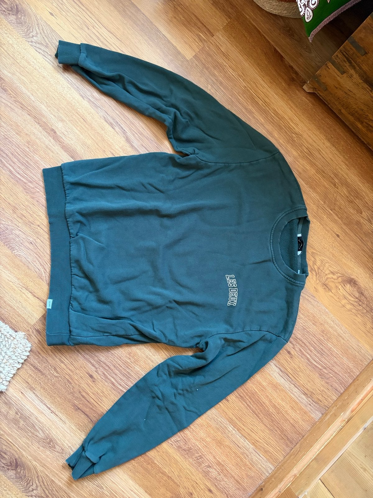 Les Deux heren sweater - Donkergroen, Ophalen of Verzenden, Gedragen, Maat 48/50 (M), Groen