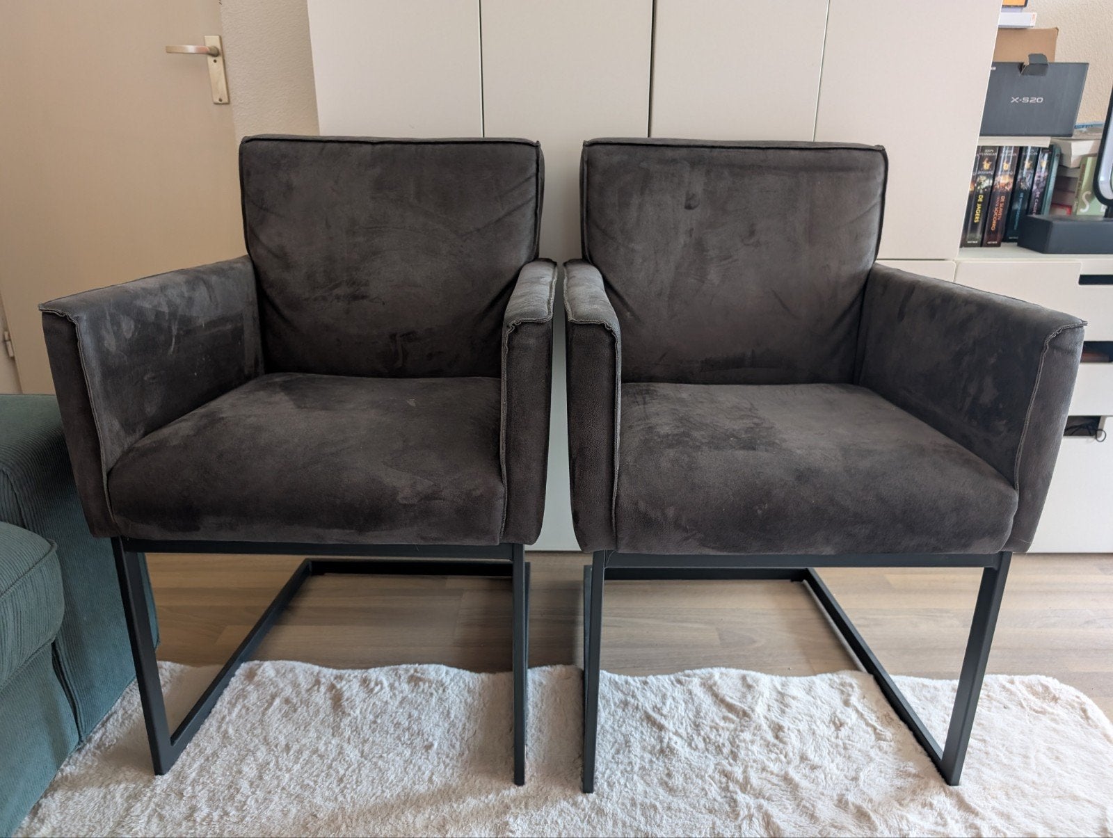 Goossens eetkamerstoelen - 2 stuks, Ophalen, Twee, Zo goed als nieuw, Metaal