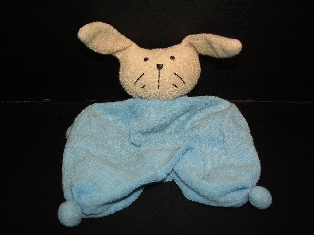 DIFRAX TUTKONIJN KONIJN KNUFFELDOEKJE BADSTOF BLAUW MET, Ophalen of Verzenden, Nieuw, Overige typen