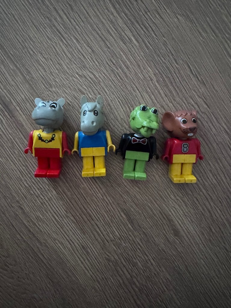 Vintage LEGO Fabuland Figuurtjes (4x) - Jaren '80 Nostalgie, Verzamelen, Poppetjes en Figuurtjes, Ophalen of Verzenden, Gebruikt