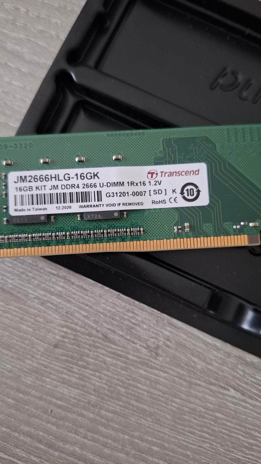 Transcend JetRam 8 GB DDR4 2666MHz RAM Geheugenmodule, Computers en Software, Server, DDR4, 8 GB, Ophalen of Verzenden
