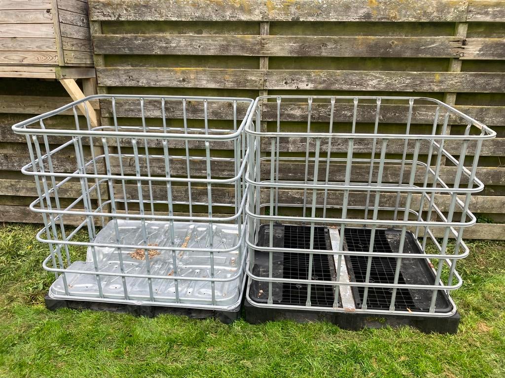 IBC karatten 2x, Ophalen, 100 cm of meer, 60 cm of meer, Zo goed als nieuw