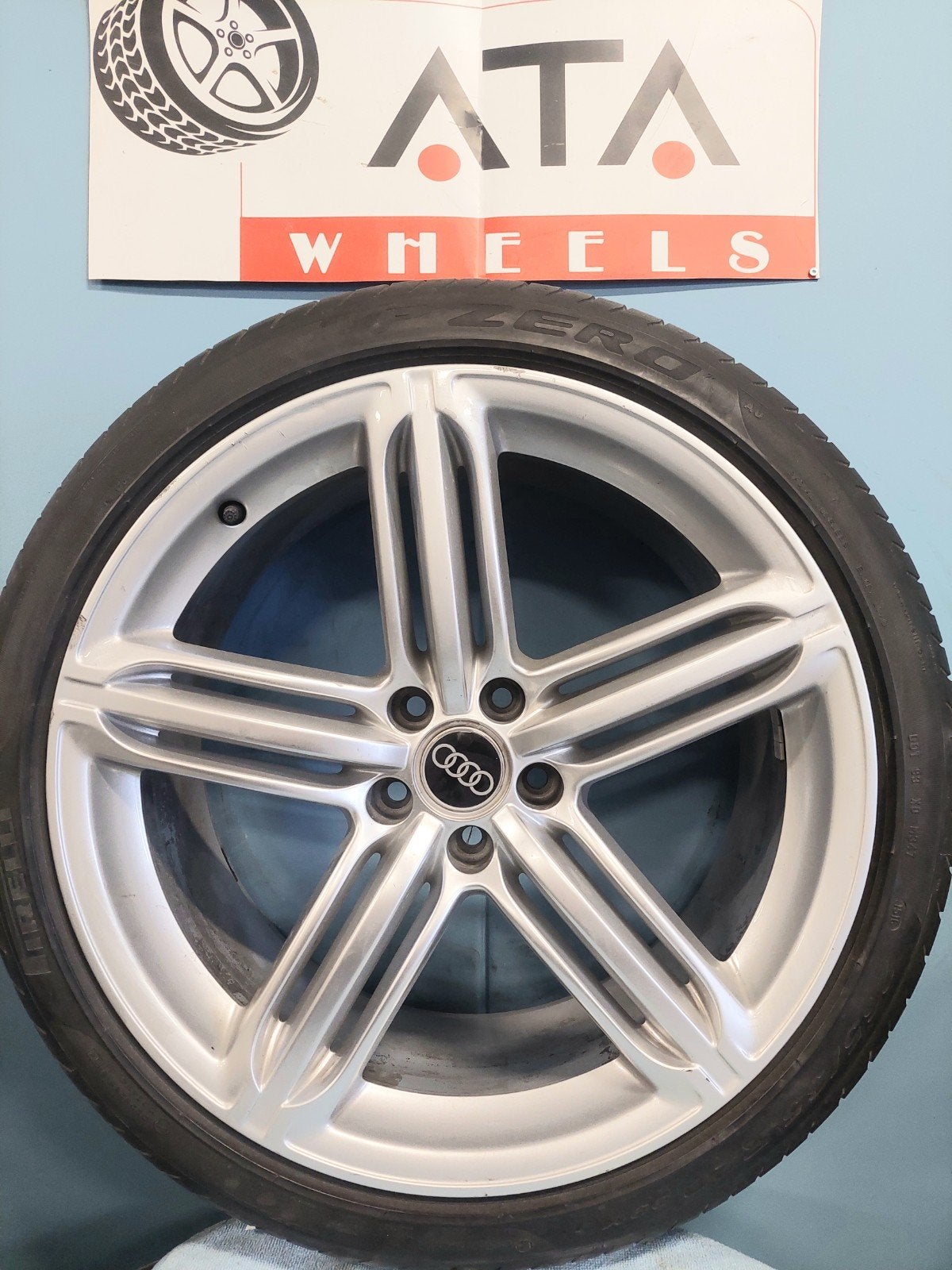 20 inch Audi A8 4H 4E S Line Velgen Zomerbanden, Gebruikt, 265 mm, Banden en Velgen, Ophalen of Verzenden