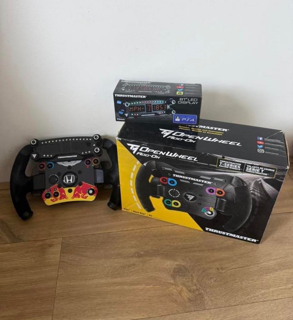 Thrustmaster - Open Wheel Add-On Red Bull met BT LED display, Ophalen, Zo goed als nieuw