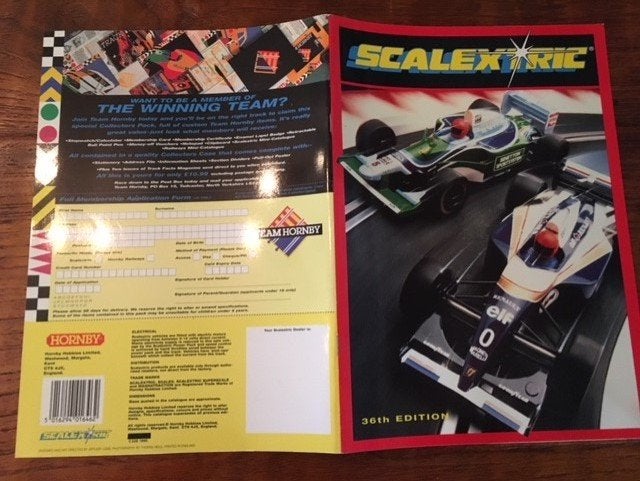Scalextric racebaan brochure , als nieuw. jaren 90. prijs 10, Kinderen en Baby's, Speelgoed | Racebanen, Overige merken, Onderdelen