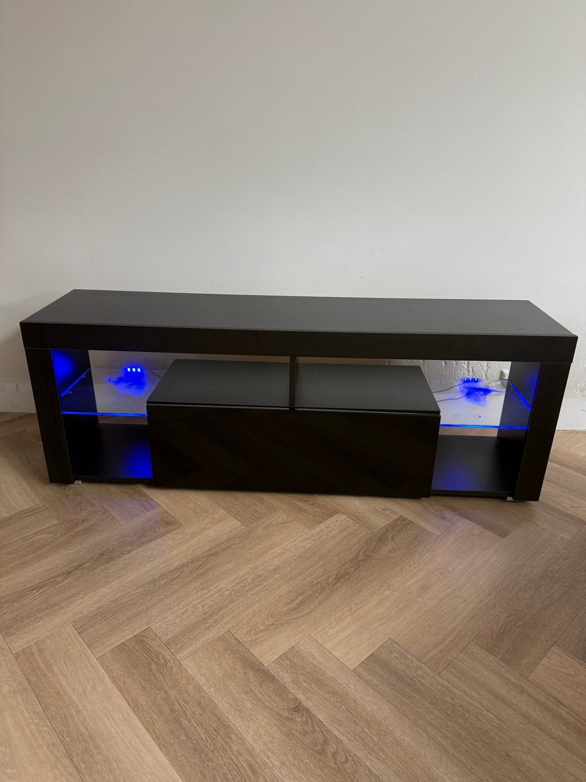 TV-meubel met LED-verlichting, Ophalen, Gebruikt, 100 tot 150 cm, Minder dan 100 cm