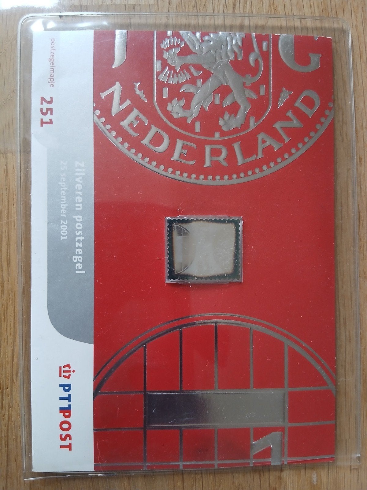 Zilveren postzegel Nederland 2001 - 12,75 Gulden, Postzegels en Munten, Postzegels | Nederland, Ophalen of Verzenden, Na 1940
