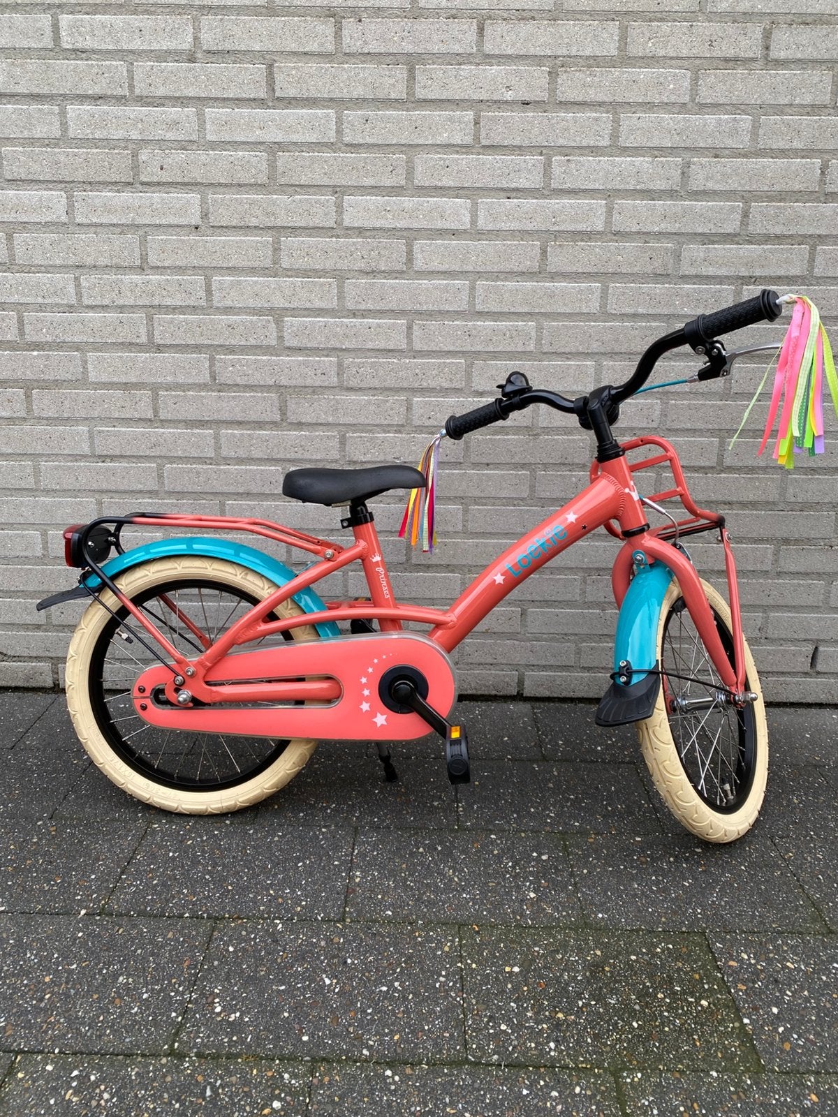 Prachtige Loekie Meisjesfiets 16 inch - Als Nieuw!, Fietsen en Brommers, Ophalen, Zo goed als nieuw, Terugtraprem, 16 inch