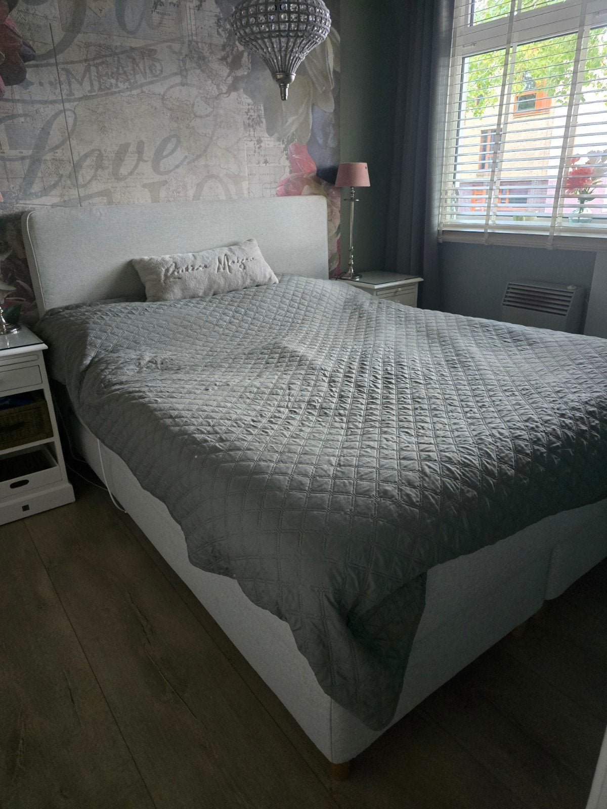 Z.G.A.N. IKEA Boxspring 160x200 met extra topper, Ophalen of Verzenden