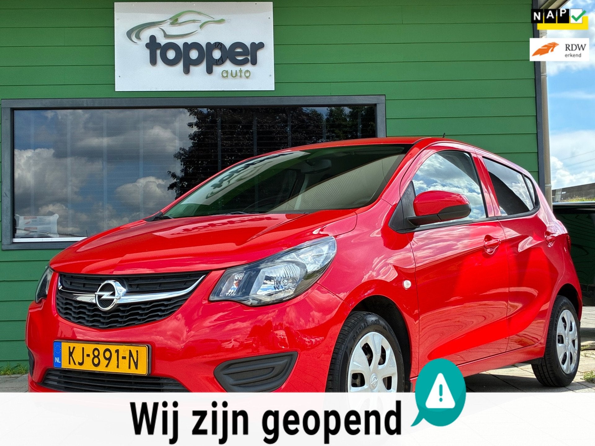 Opel KARL 1.0 ecoFLEX Edition|Airco|CruiseControl|Elektr.ram, Voorwielaandrijving, 839 kg, Gebruikt, Euro 6