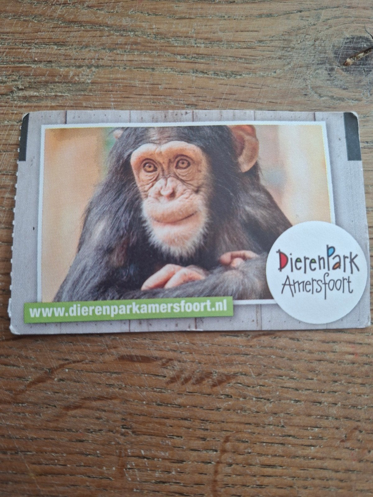 entreeticket Dierenpark Amersfoort, Eén persoon, Ticket of Toegangskaart